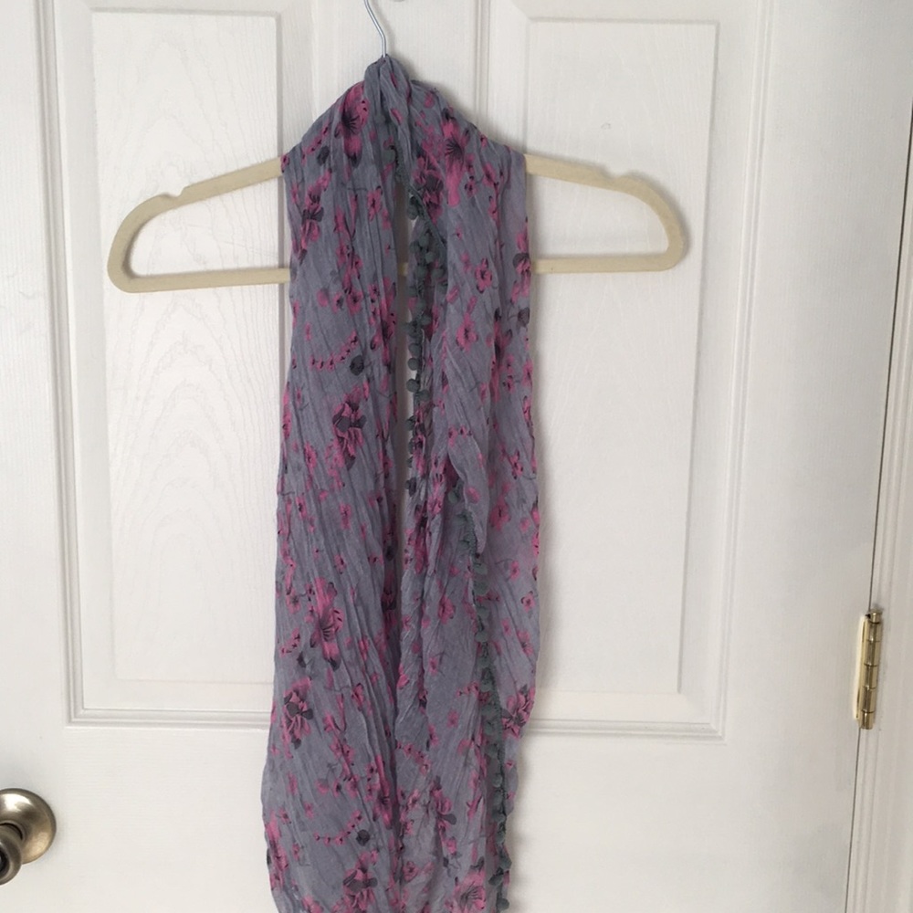Pink & Grey Scarf